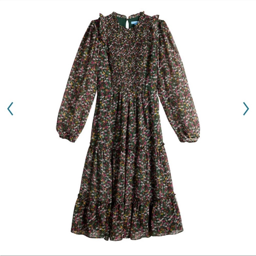 Draper James RSVP 2X smocked front dress NWT